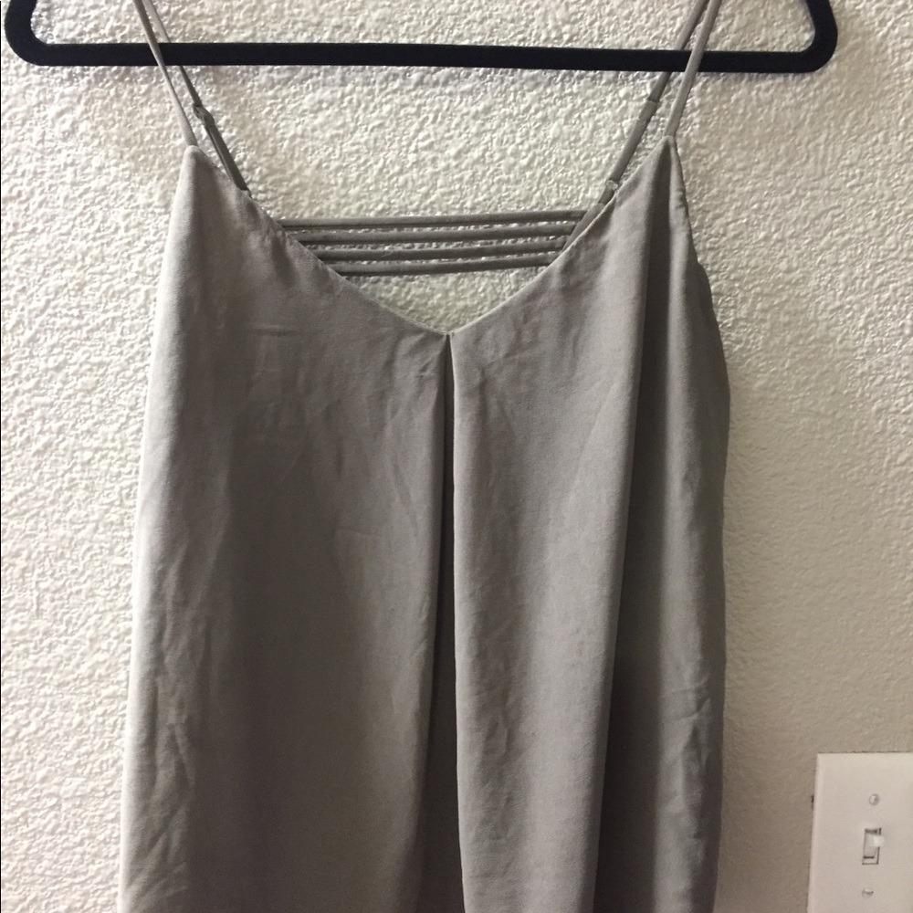 Olive green strappy blouse